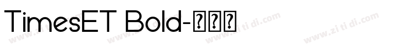 TimesET Bold字体转换